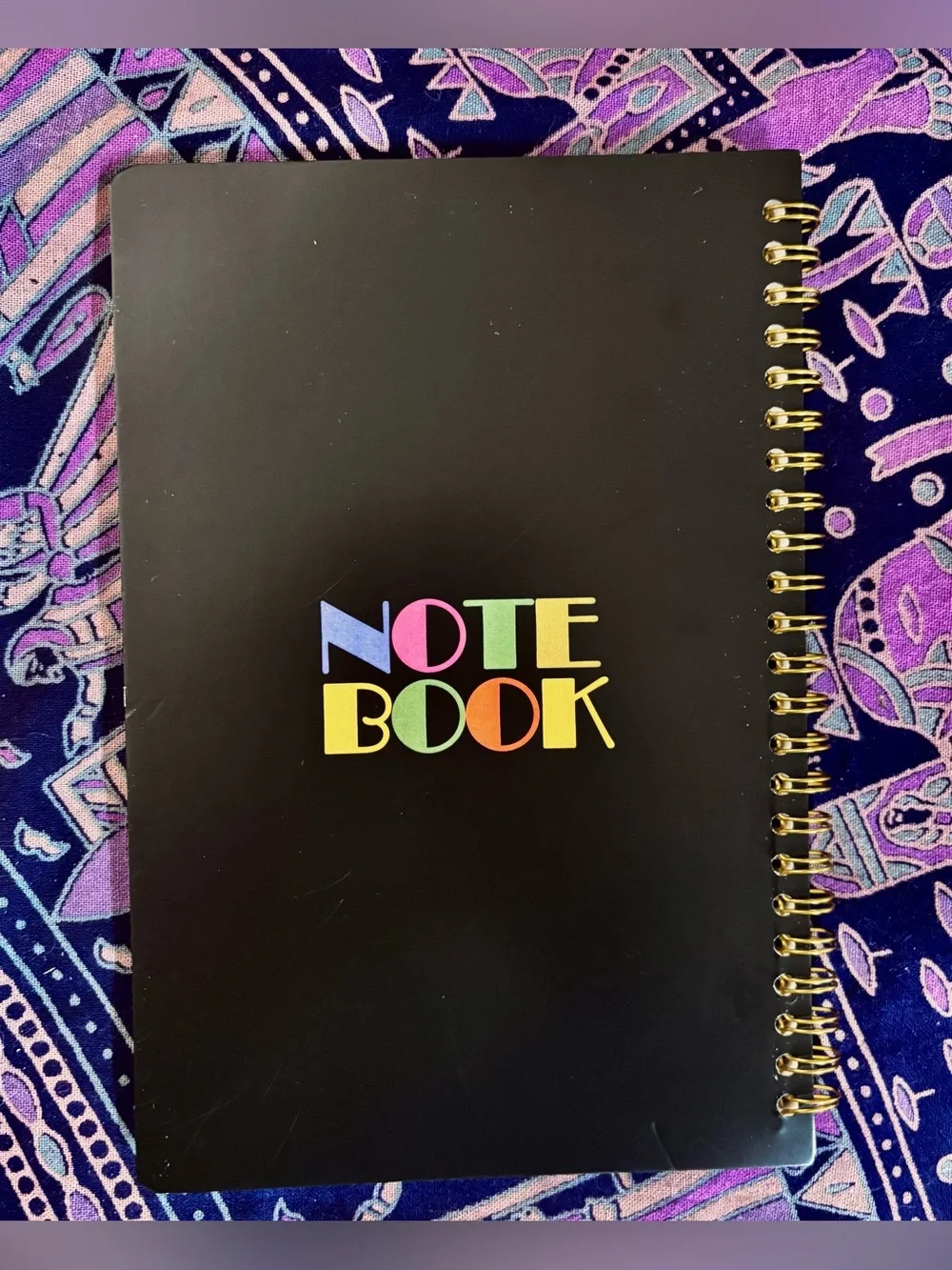 Spiral Notebook/Journal “The Overthinker” Floral Skeleton Cover 8.5inx5.5in